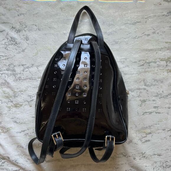Arcadia Black Patent Mini Back Pack READ DESCRIPTION - Picture 5 of 14